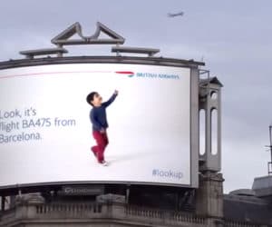 British Airways digital billboard