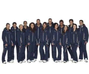 Italian athletes in their Giorgio Armani outfits