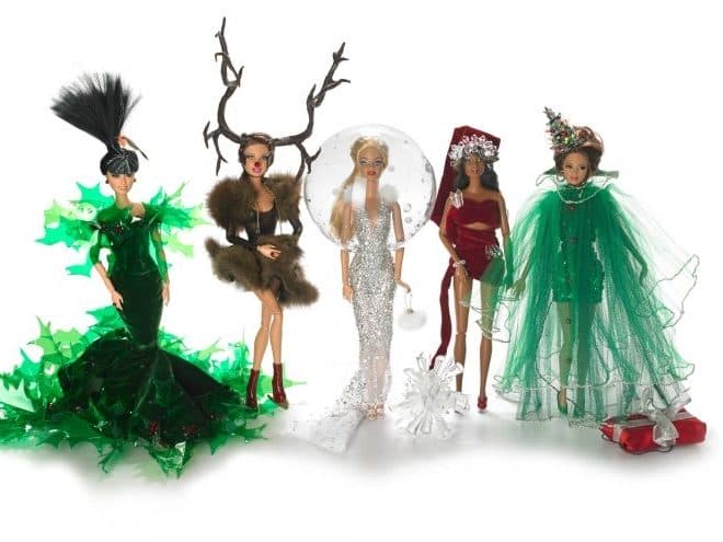 Stephen Jones dressing Barbie