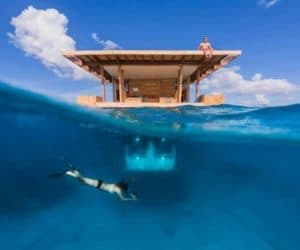 underwater hotel room