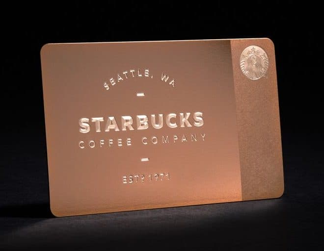 Starbucks premium holiday card