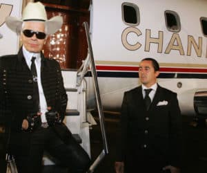 karl lagerfeld Chanel jet