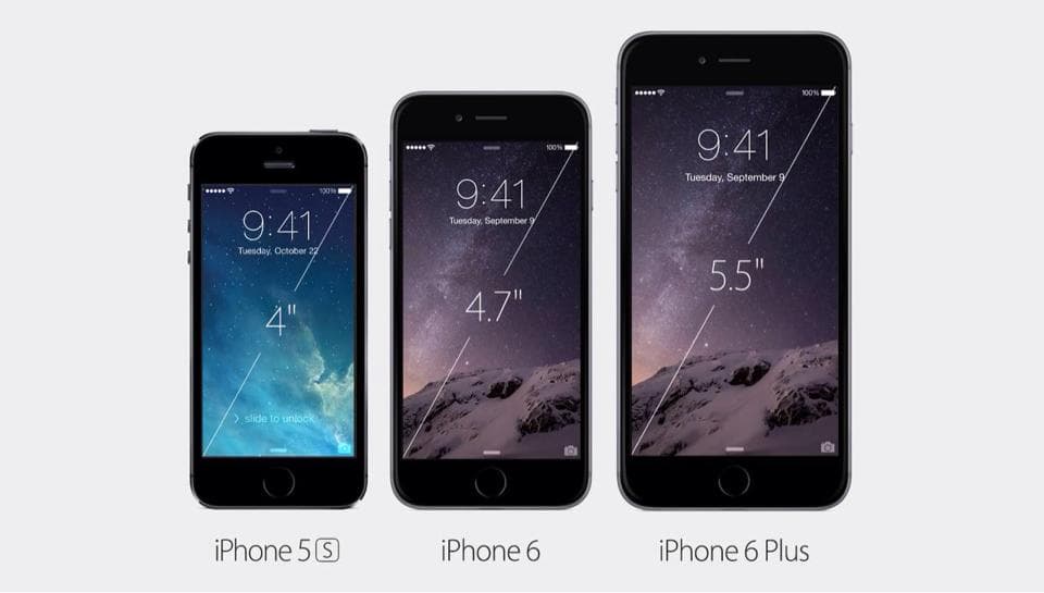 iPhone 6 and iPhone 6 plus