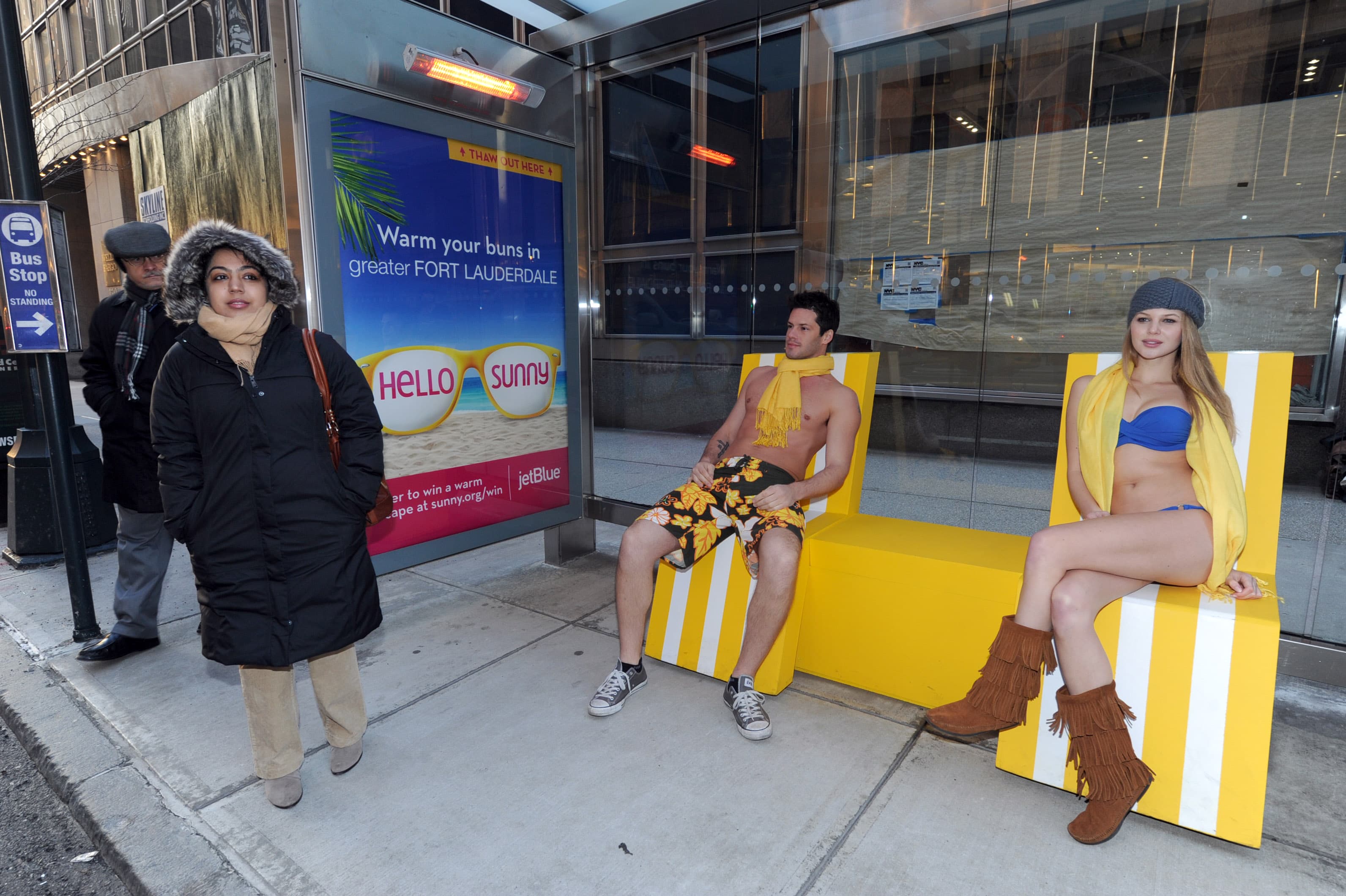 tropical bus shelter