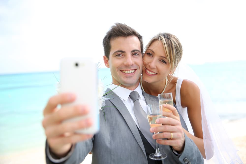 luxury wedding selfie