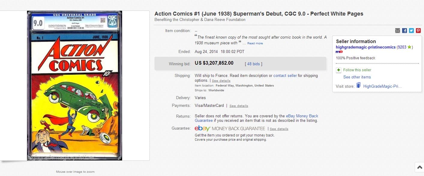 Action Comics Superman Debut