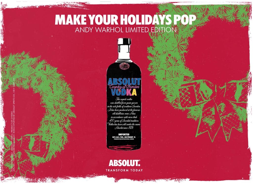 Absolut Andy Warhol ad
