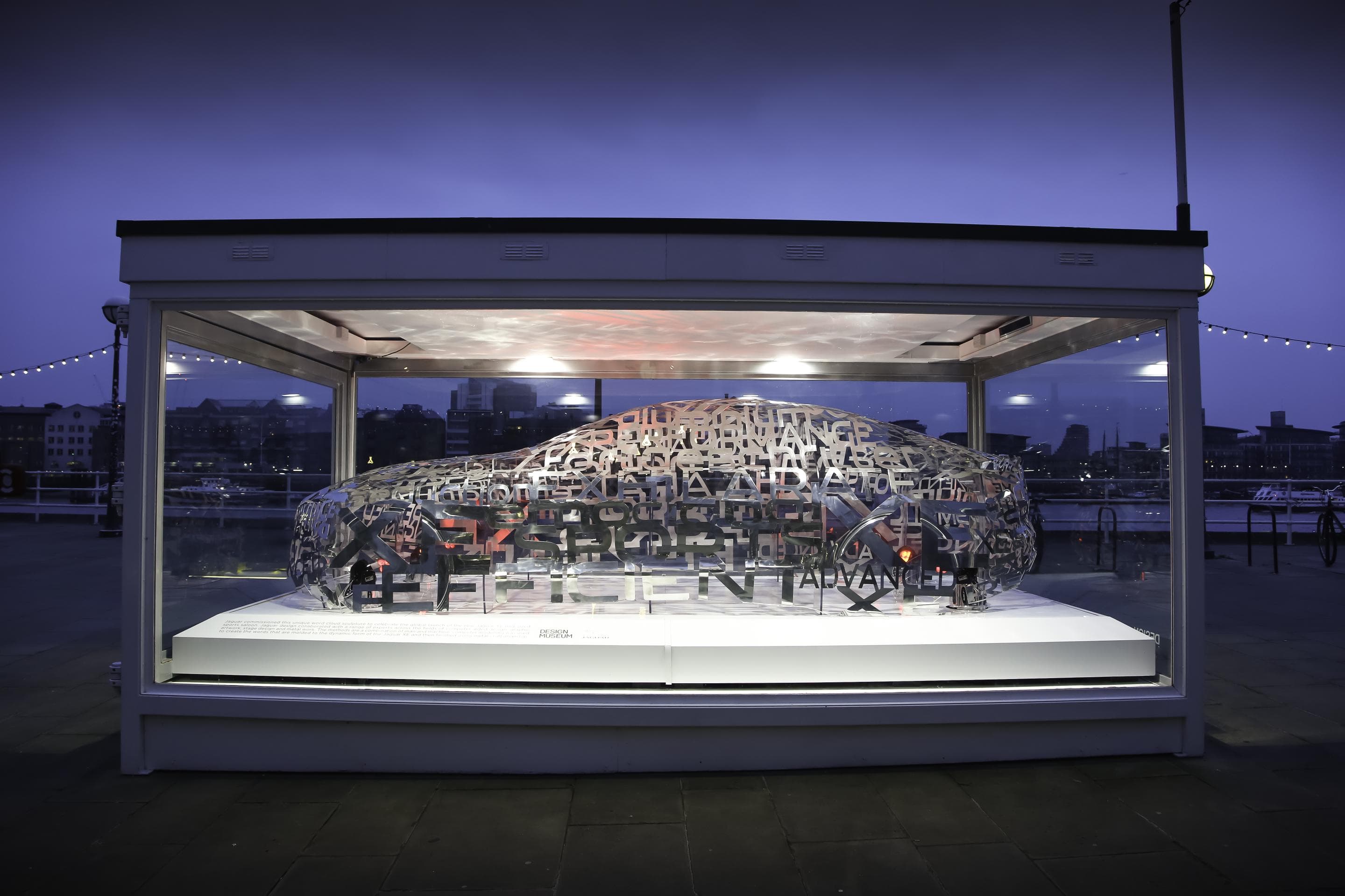 Jaguar Word Cloud Sculpture XE