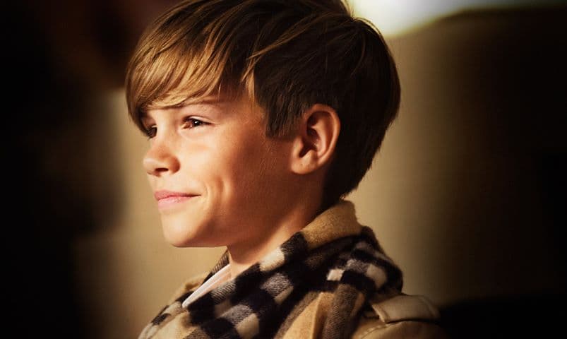 Romeo Beckham Burberry Festive campaign