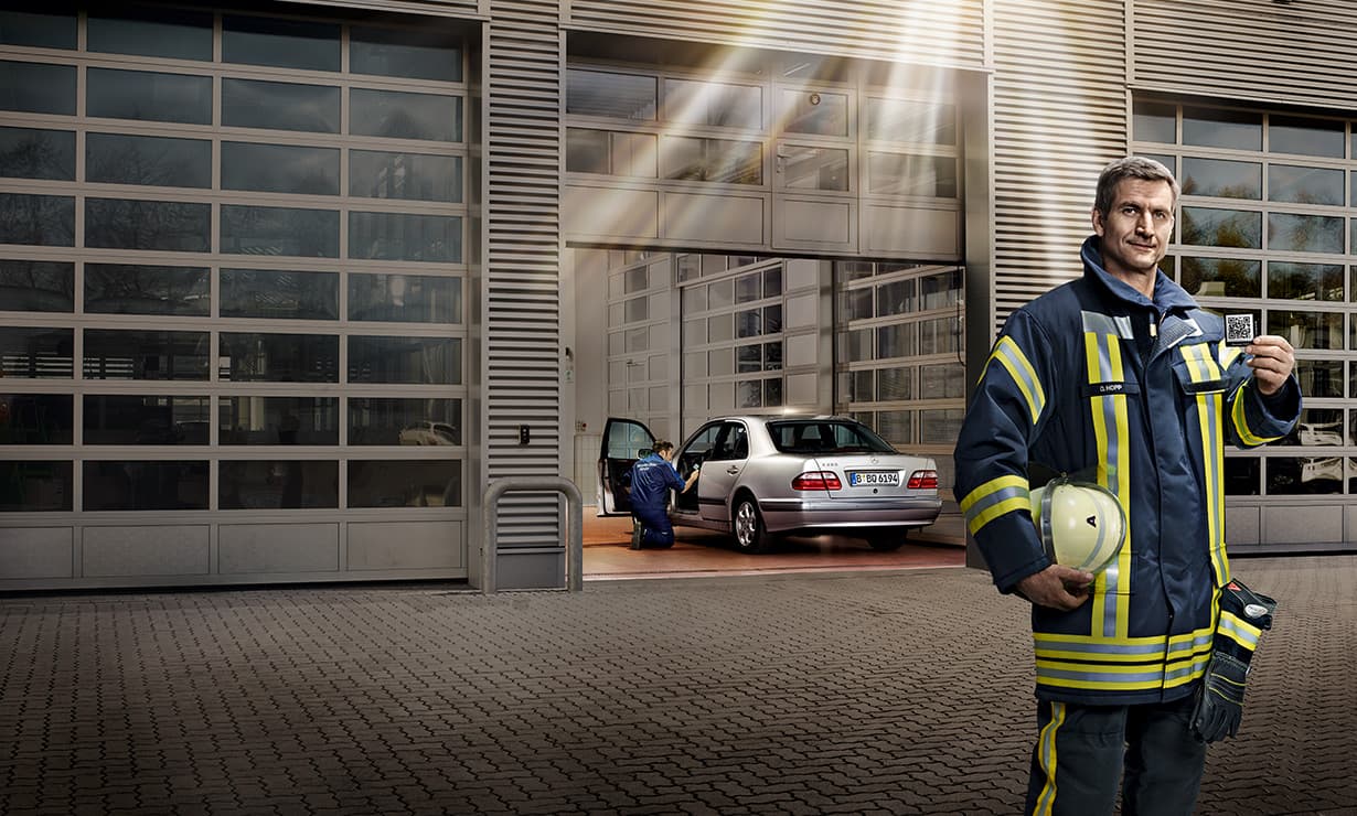 The rescue sticker from Mercedes-Benz
