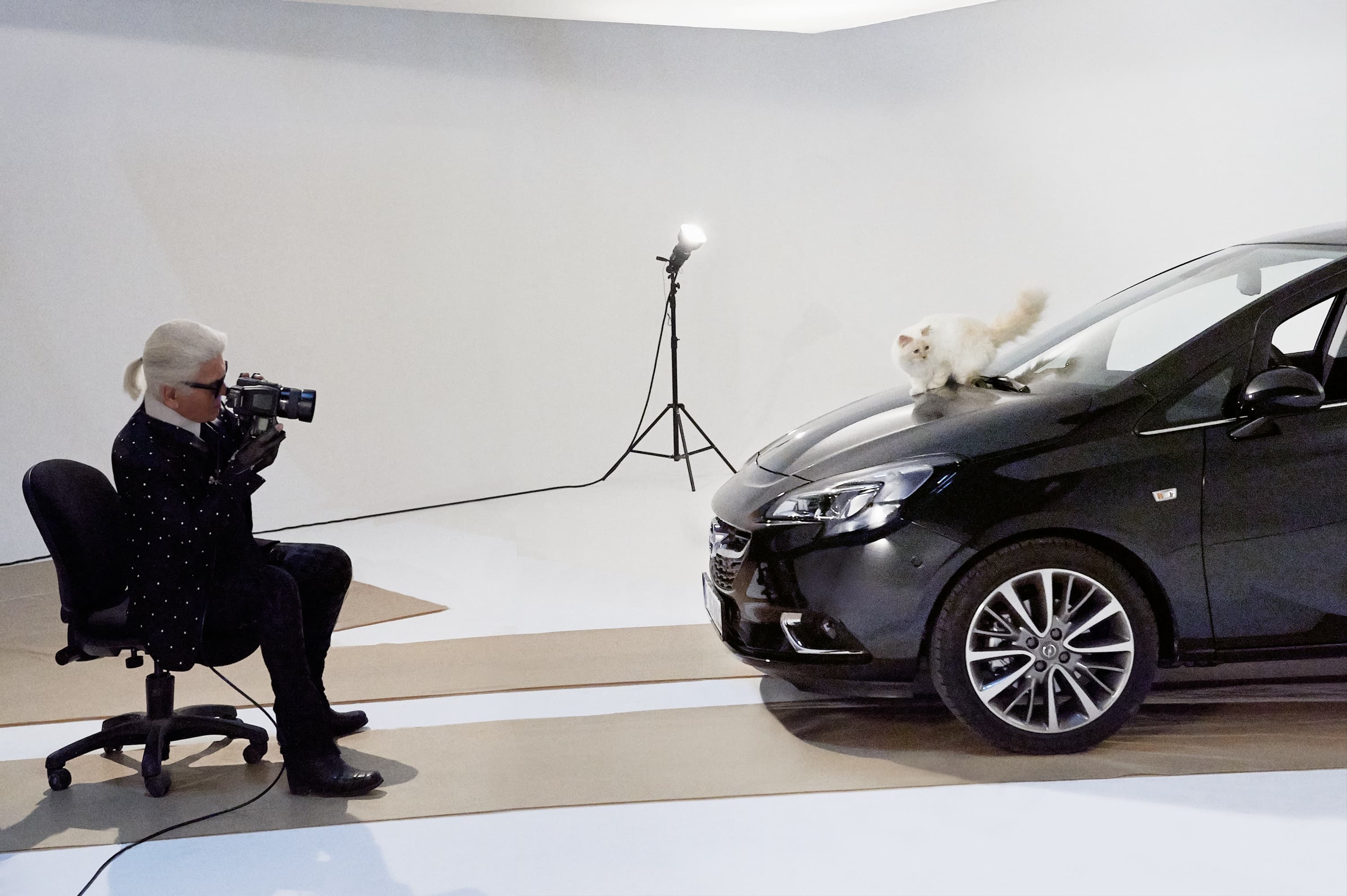 Choupette for the Opel Corsa 2015 calendar