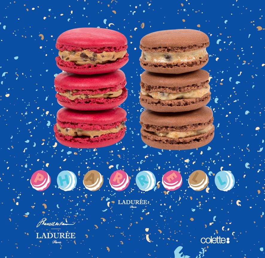 Laduree Pharrell Colette macarons