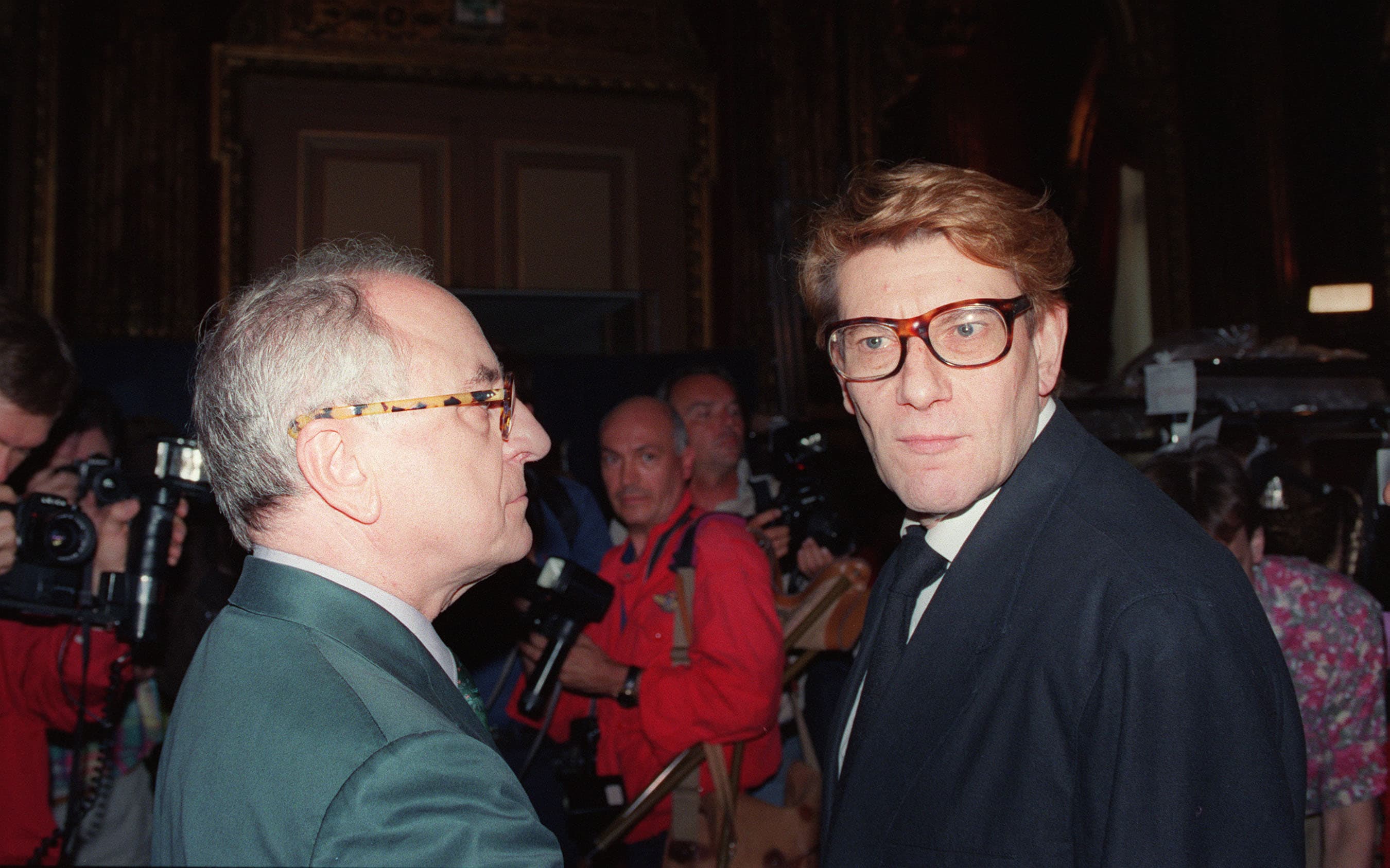 Pierre Bergé and Yves Saint Laurent in 1992