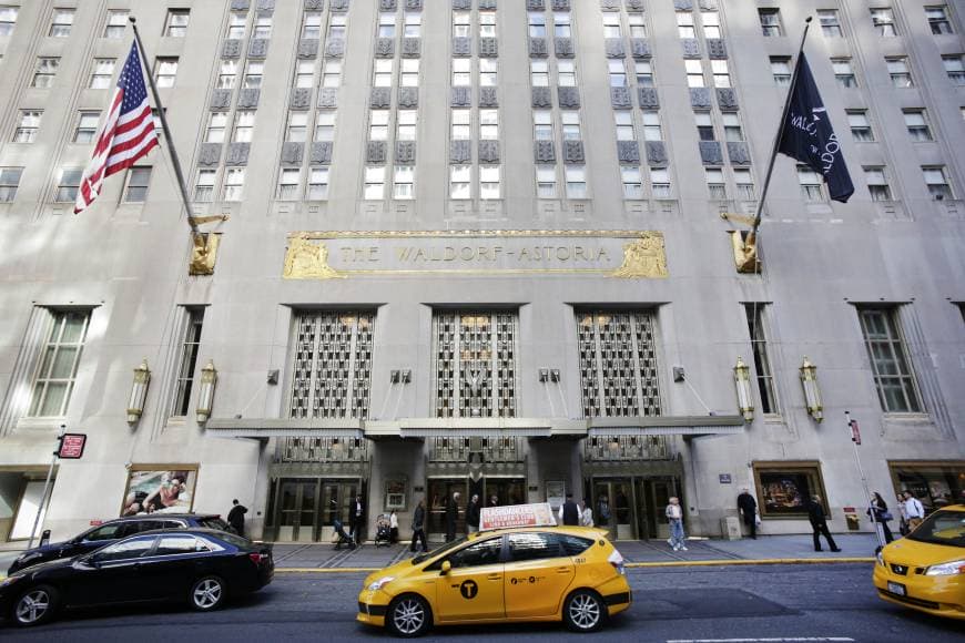 Waldorf Astoria hotel in New York