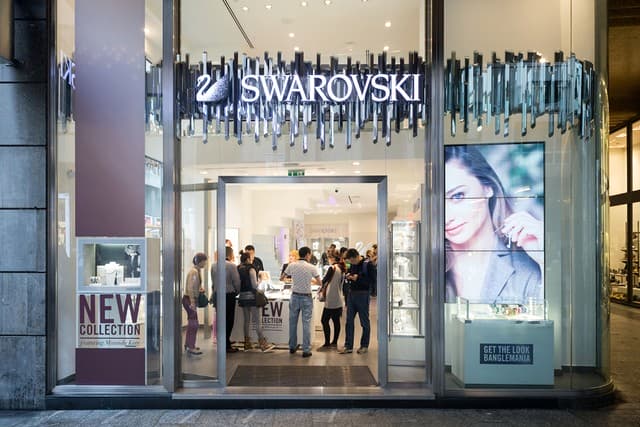 Swarovski’s Milan flagship.