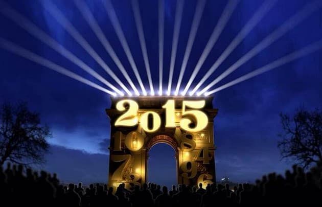 Arc de triomphe New year eve 2015