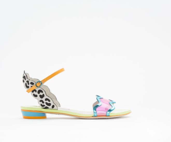 colourful flat sandal