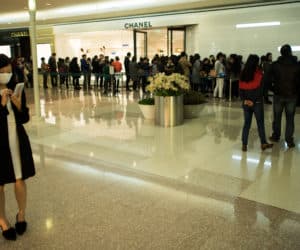 Chanel store in downtown Shanghai