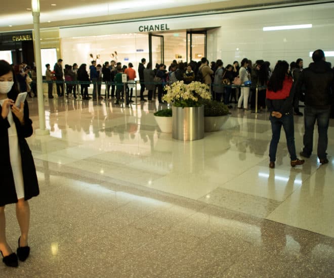 Chanel store in downtown Shanghai