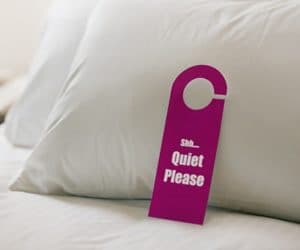 quiet please
