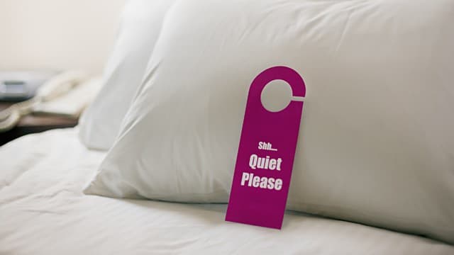 quiet please