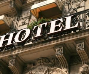 Hotel sign