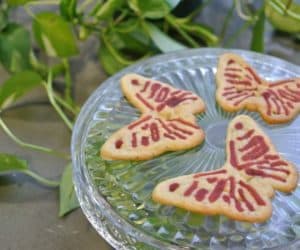 3D-printed butterfly cookies