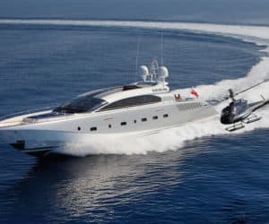helicopter and yacht