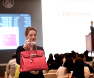 fuchsia colored Hermes bag
