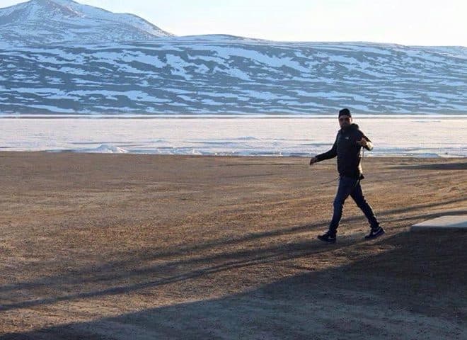 Leonardo DiCaprio Baffin Island