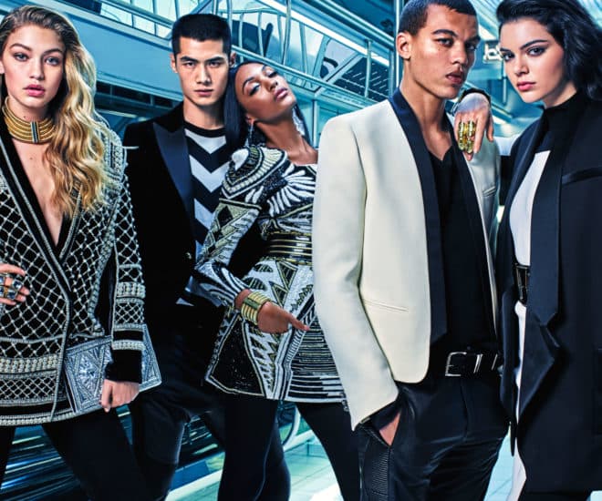 Balmain x H&M campaign