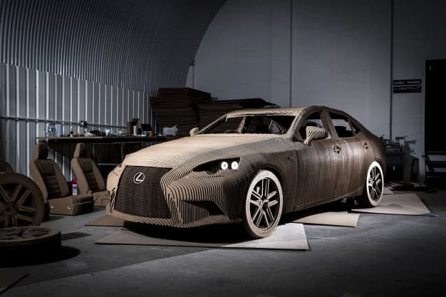Origami Lexus IS car
