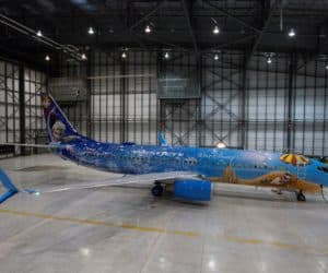 WestJet Frozen plane