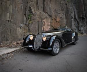 A 1939 Alfa Romeo 8C 2900B Lungo Spider by Touring © Darin Schnabel Courtesy of RM Sotheby's
