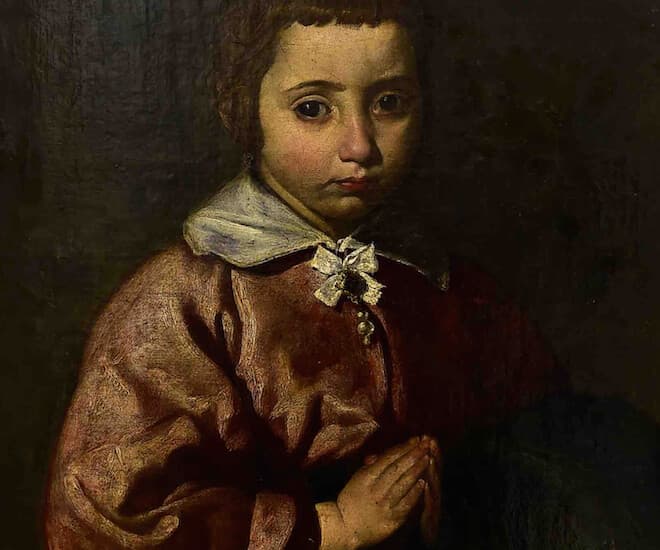 The painting 'Retrato de una nina' ('Portrait of A Girl'), believed to have been done by late Spanish artist Diego Velazquez. Image courtesy of Gerard Julien / AFP