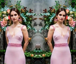 Lily James for My Burberry Blush
