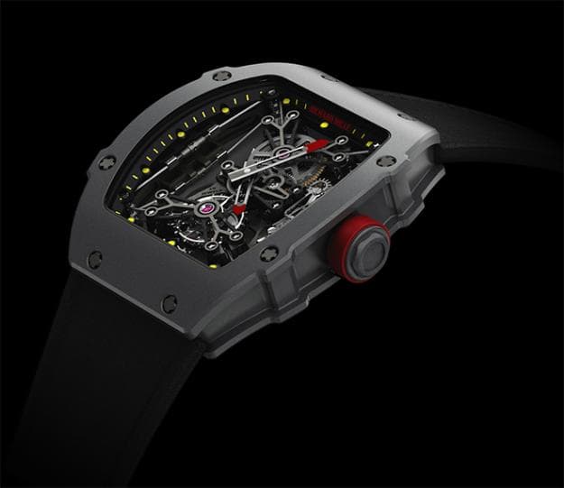 Richard Mille designed Nadal's namesake RM27-01 tourbillon to be the lightest timepiece in the world based on his play-style.