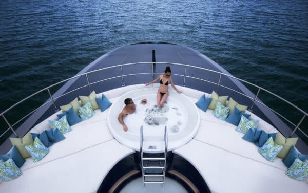 The 41m, Thailand-based Ocean Emerald is available for charter to Koh Samui
