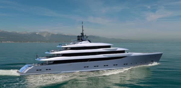 Andrea Vallicelli says “softness and delicacy of feminine forms” inspired the design of the 70m She