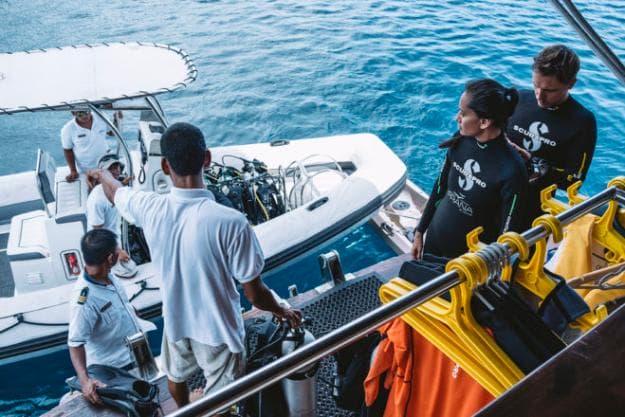Prana has a comprehensive watersports centre with full dive facilities