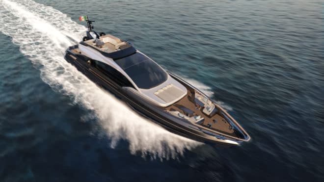 The Grande S10 will be the flagship of Azimut's new range of sports yachts, pioneered by the S6 and S7