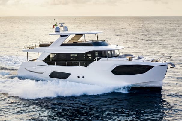 The Navetta 68 is the larger of Absolute's two new yachts at Cannes