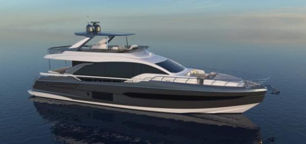 The Azimut 78 is the new flagship of the builder's Flybridge Collection
