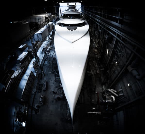 The 80m Excellence under construction