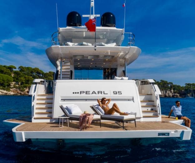 Pearl 95 by Pearl Yachts, which has partnered NextWave in Hong Kong