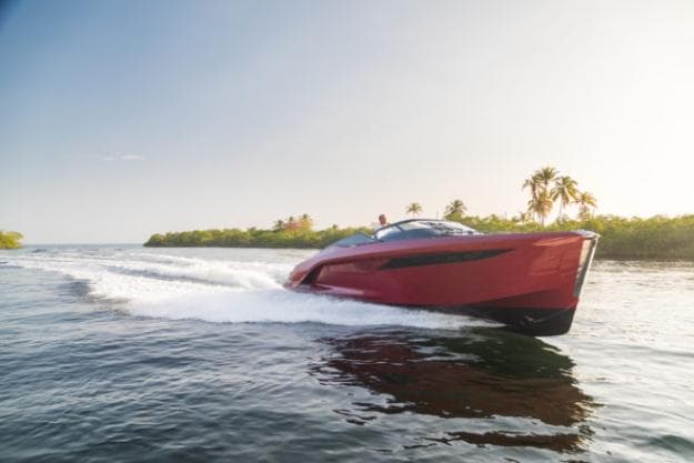Princess’s 50-knot R35 was showcased at Cannes in 2018