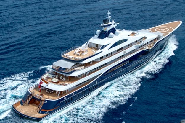 The 111m Tis is among several enormous Lurssen builds at this year's Monaco Yacht Show