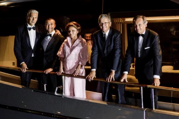 Dan Lenard, Fabrizio Iarrera, Madame Roux, Jerome de Metz and Carlo Nuvolari