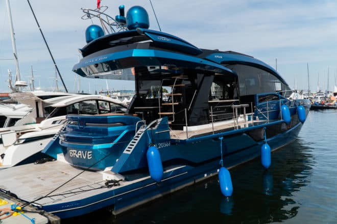 A Galeon 650 Fly takes pride of place in this year’s Wind and Water show in Gdynia