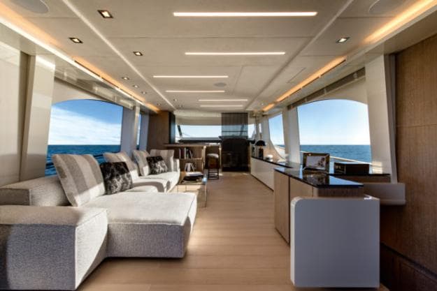 The interior of the new MCY 70, which ushered in the new focus on increased natural light